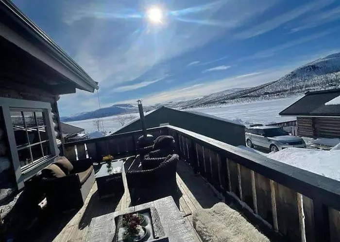 With The View Of Northen Light Semesterbostad Kilpisjärvi