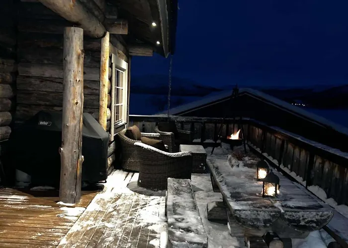 With The View Of Northen Light *