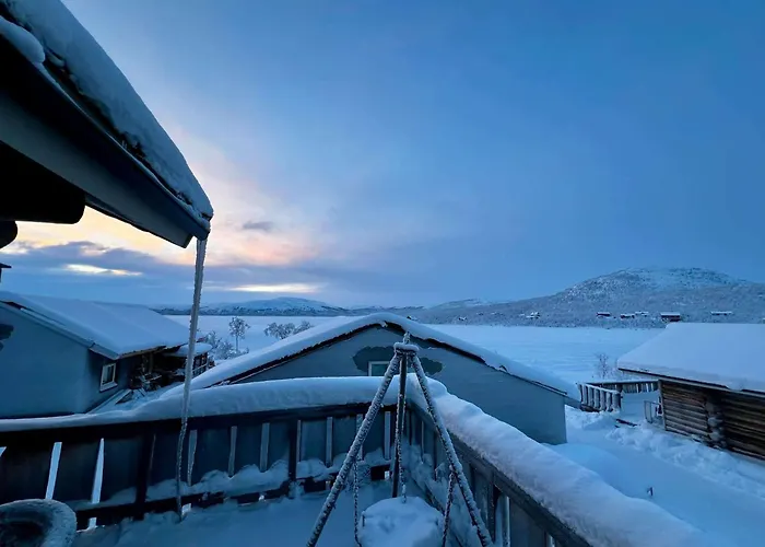 With The View Of Northen Light Semesterbostad Kilpisjärvi