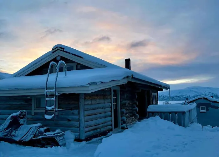 With The View Of Northen Light Semesterbostad Kilpisjärvi