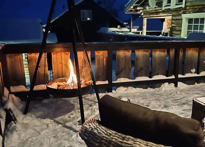 With The View Of Northen Light *